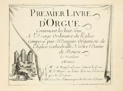 [MUSIQUE] BOYUIN (Jacques)
Premier livre...