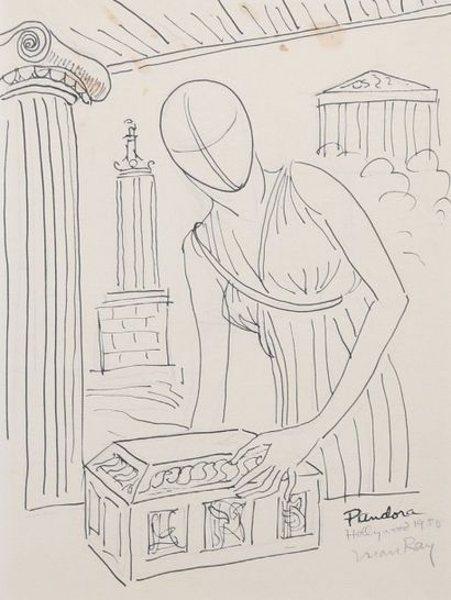 Man Ray
Pandora, Hollywood, 1950 Encre de...