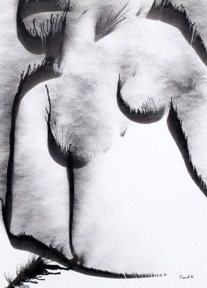 Albert FERAUD
Buste féminin, 1985 Encre signée...