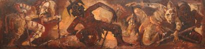 John A. WILLINGS
Guerriers dansant Acrylique...