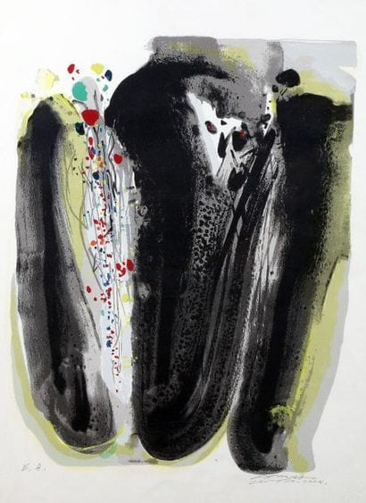 CHU TEH CHUN
Composition Estampe en couleurs,...