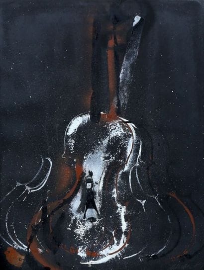 ARMAN
Violon ou violoncelle, 1964? Technique...