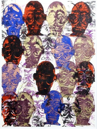 ARMAN
Têtes, 1997 Technique mixte sur papier...