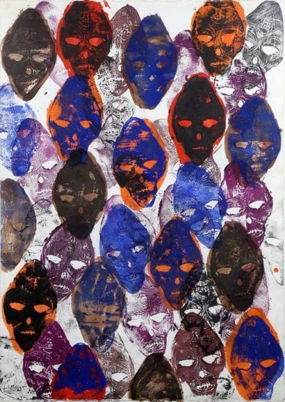 ARMAN
Têtes, 1997 Technique mixte sur papier...
