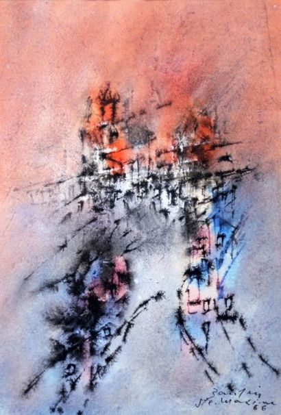 BANDEIRA
Sainte Maxime, 1966 Encre, aquarelle...