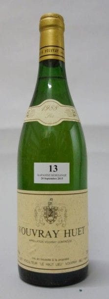 1 Bouteille VOUVRAY 