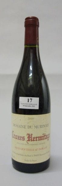 1 Bouteille CROZES HERMITAGE Rouge, DOMAINE...