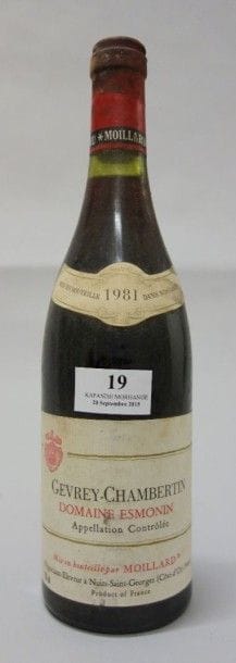 1 Bouteilles GEVREY CHAMBERTIN 