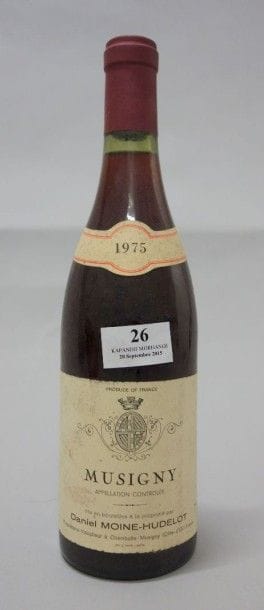 1 Bouteille MUSIGNY Grand Cru - MOINE HUDELOT...