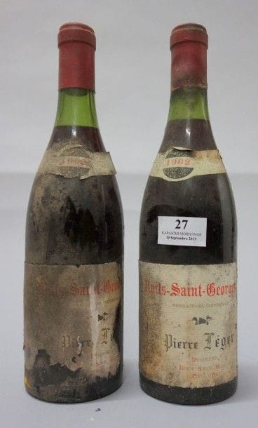 2 Bouteilles NUITS St. GEORGES - P. LEGER...