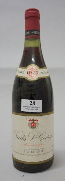 1 Bouteille NUITS St. GEORGES - MOILLARD...