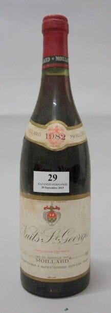 1 Bouteille NUITS St. GEORGES - MOILLARD...