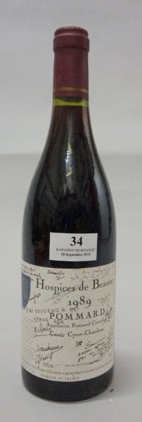 1 Bouteille POMMARD HOSPICES de BEAUNE 