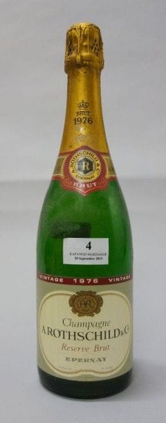 1 Bouteille HAMPAGNE A. ROTHSCHILD Brut Réserve...