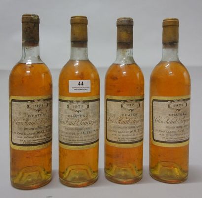 4 Bouteilles CHÂTEAU CLOS HAUT PEYRAGUEY...