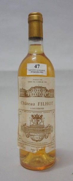 1 Bouteille CHÂTEAU FILHOT - Sauternes 1988...