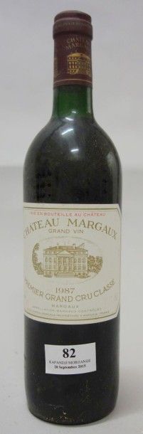 1 Bouteille CHÂTEAU MARGAUX 1987