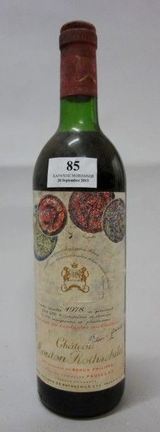 1 Bouteille CHÂTEAU MOUTON ROTHSCHILD - Pauillac...