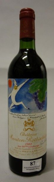 1 Bouteille CHÂTEAU MOUTON ROTHSCHILD - Pauillac...