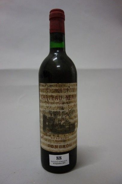 1 Bouteille CHÂTEAU NENIN - Pomerol 1975...