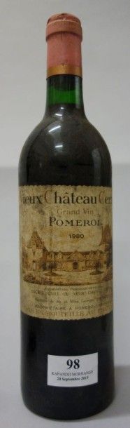 1 Bouteille VIEUX CHÂTEAU CERTAN - Pomerol...