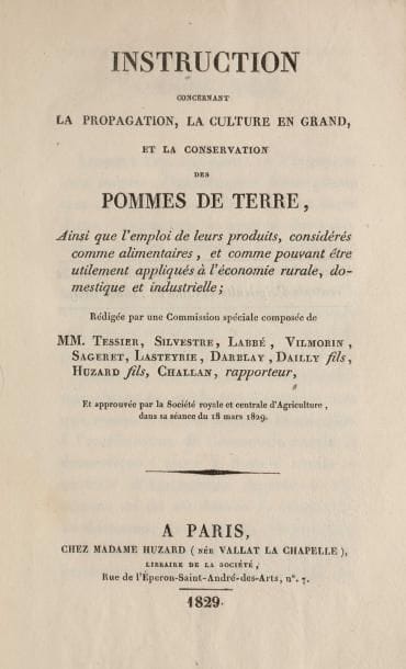 [AGRICULTURE] [POMMES DE TERRE]. [CHALLAN]...