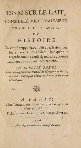 [FROMAGE] PETIT-RADEL (Philippe). Essai sur...