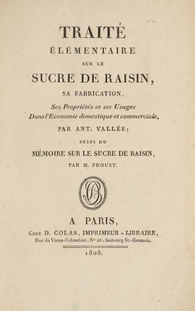 [VIN] VALLEE (Antoine), PROUST (Joseph Louis)....