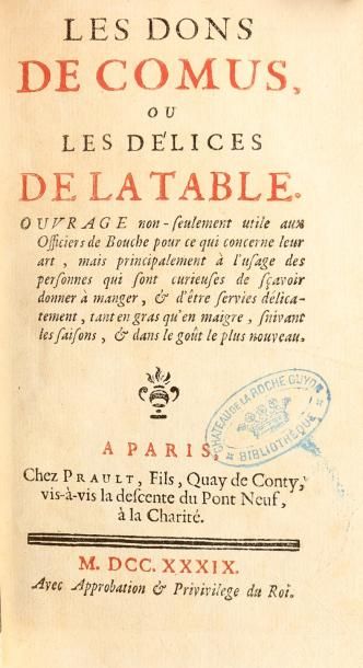 [MARIN(François)].
Les dons de Comus, ou...