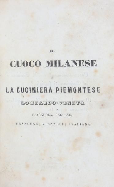 [RECETTES] CUOCO MILANESE (Il), e la cuciniera...