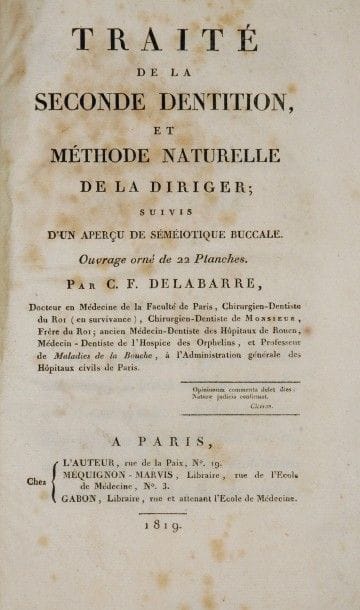 [Dentisterie] DELABARRE (Christophe-François)....