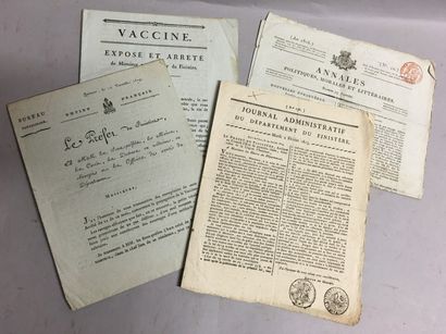 [Médecine] [Bretagne]. Lot de documents imprimés...
