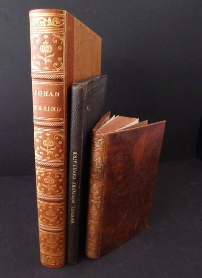 [Médecine]. Ensemble de 3 ouvrages anciens.

-...