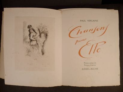 LOBEL-RICHE. VERLAINE (Paul). Chansons pour...