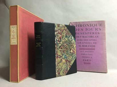 MAC ORLAN (Pierre). Chronique des jours désespérés....