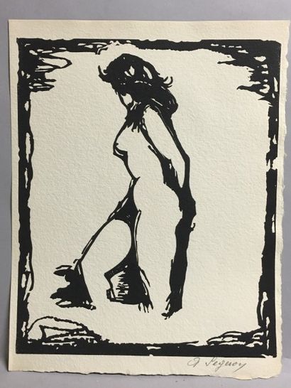 SEGERON (A.). Etudes de nus. Gravures sur...