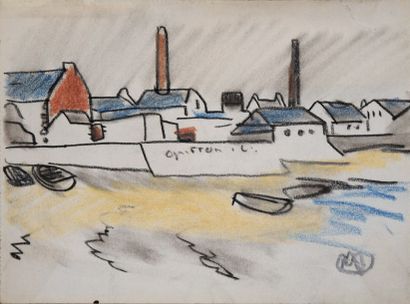 [Bretagne]. MATHURIN MEHEUT (suiveur de).

Sardinerie...