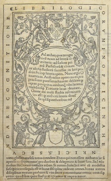 ARISTOTE
[Libri logicorum] Adarchetypos recogniti...