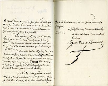 BARBEY D'AUREVILLY JULES AMÉDÉE [SAINT-SAUVEUR-LE-VICOMTE,...