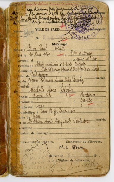 VIAN BORIS [VILLE-D'AVRAY, 1920 - PARIS,...