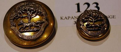Orléanais
Paire de boutons. Équipage de la...