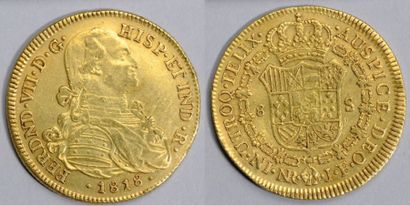 8 Escudos. Nuevo Reino. 1818. (Fr. 60). Presque...