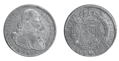 8 Escudos. Santiago. 1813. (Fr. 29). Qques...