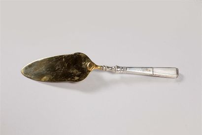 Pelle à gâteaux en argent et vermeil (833...