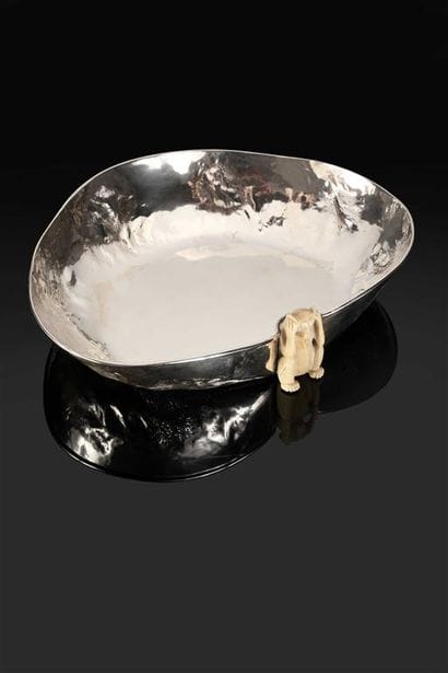 FERREIRA.
Paire de coupes creuses en argent...