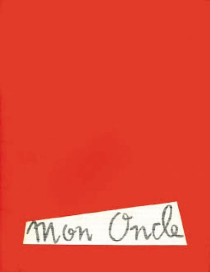 MON ONCLE. Jacques Tati. 1958. Manuel d'exploitation...