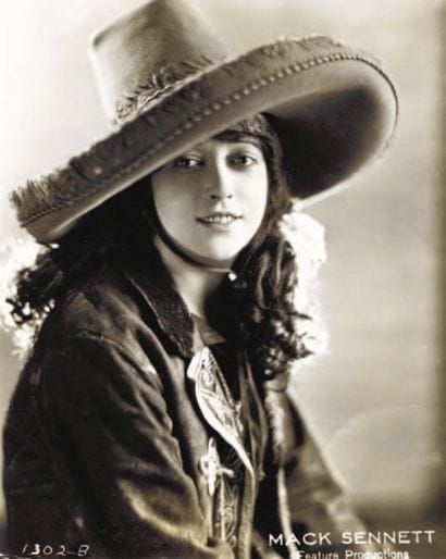 MABEL NORMAND. 2 épreuves gélatino-argentiques...