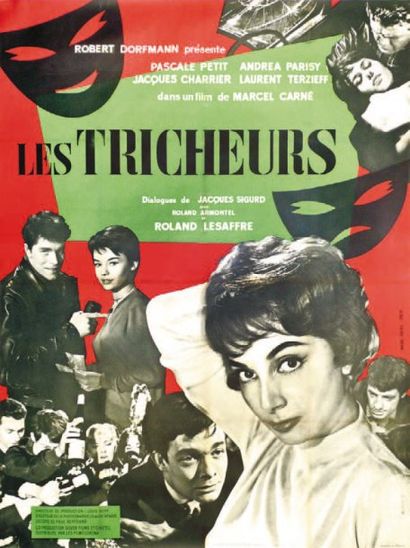 LES TRICHEURS. Marcel Carné. 1958. Marc Real....