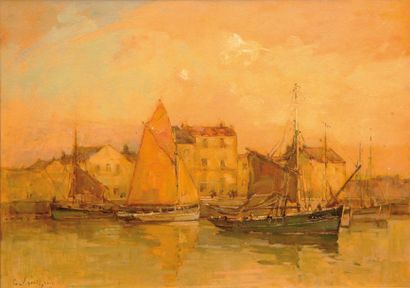 ERNEST VAUTHRIN (1878-1949)
Bateaux de pêche...