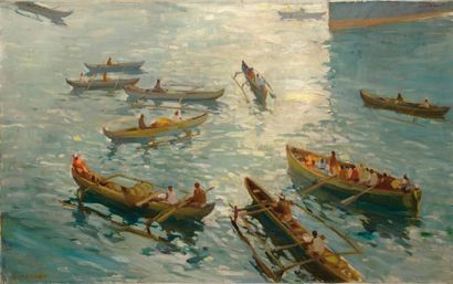 GASTON PARISON (1889-1959)
Pirogues à balancier...